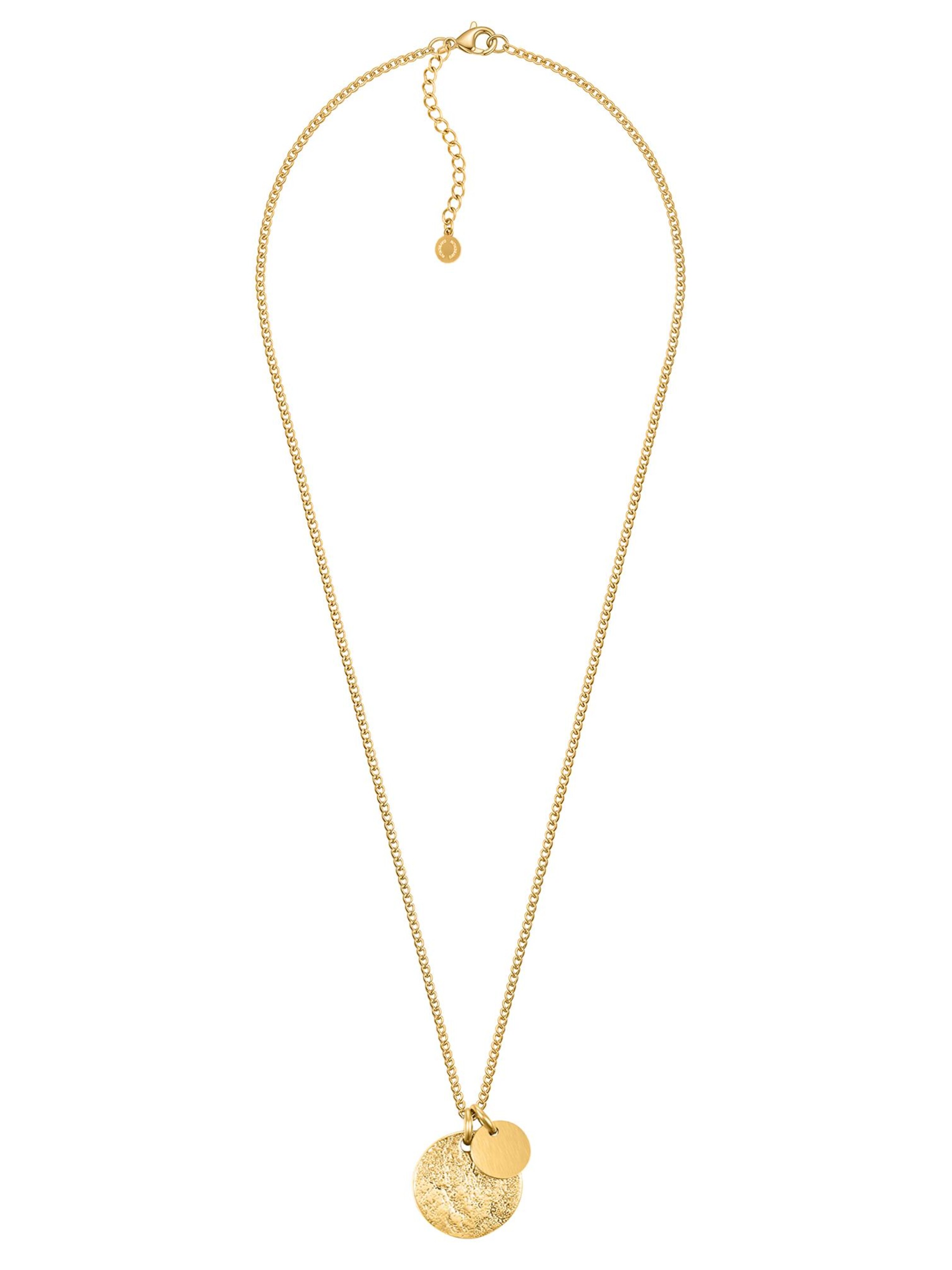 day berlin Necklace 'Brushed' in Gold: front