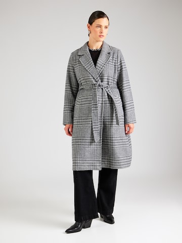 Vero Moda Curve Between-seasons coat 'VMCLuck' in Grey: front