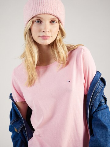 T-shirt Tommy Jeans en rose