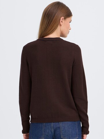 Oxmo - Casaco de malha ' OXBMMNERA CARDIGAN ' em castanho