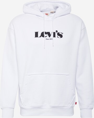 LEVI'S ® Sweatshirt 'Relaxed Graphic Hoodie' i hvit: forside