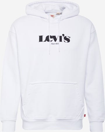 LEVI'S ® Regular fit Sweatshirt 'Relaxed Graphic Hoodie' in White: front