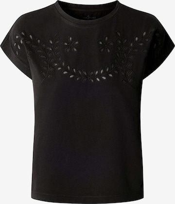 Maglietta 'Mina' di Pepe Jeans in nero: frontale