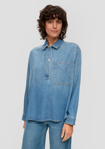 s.Oliver Blouse in Blauw: voorkant