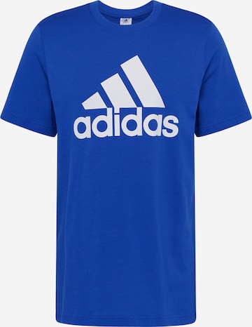 ADIDAS SPORTSWEAR - Camisa funcionais 'Essentials' em azul: frente