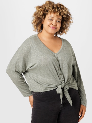 ABOUT YOU Curvy Shirt 'Jaden' in Green: front
