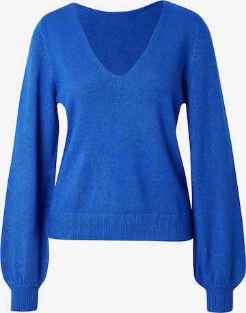 VILA Svetr 'VIRIL' – modrá: přední strana