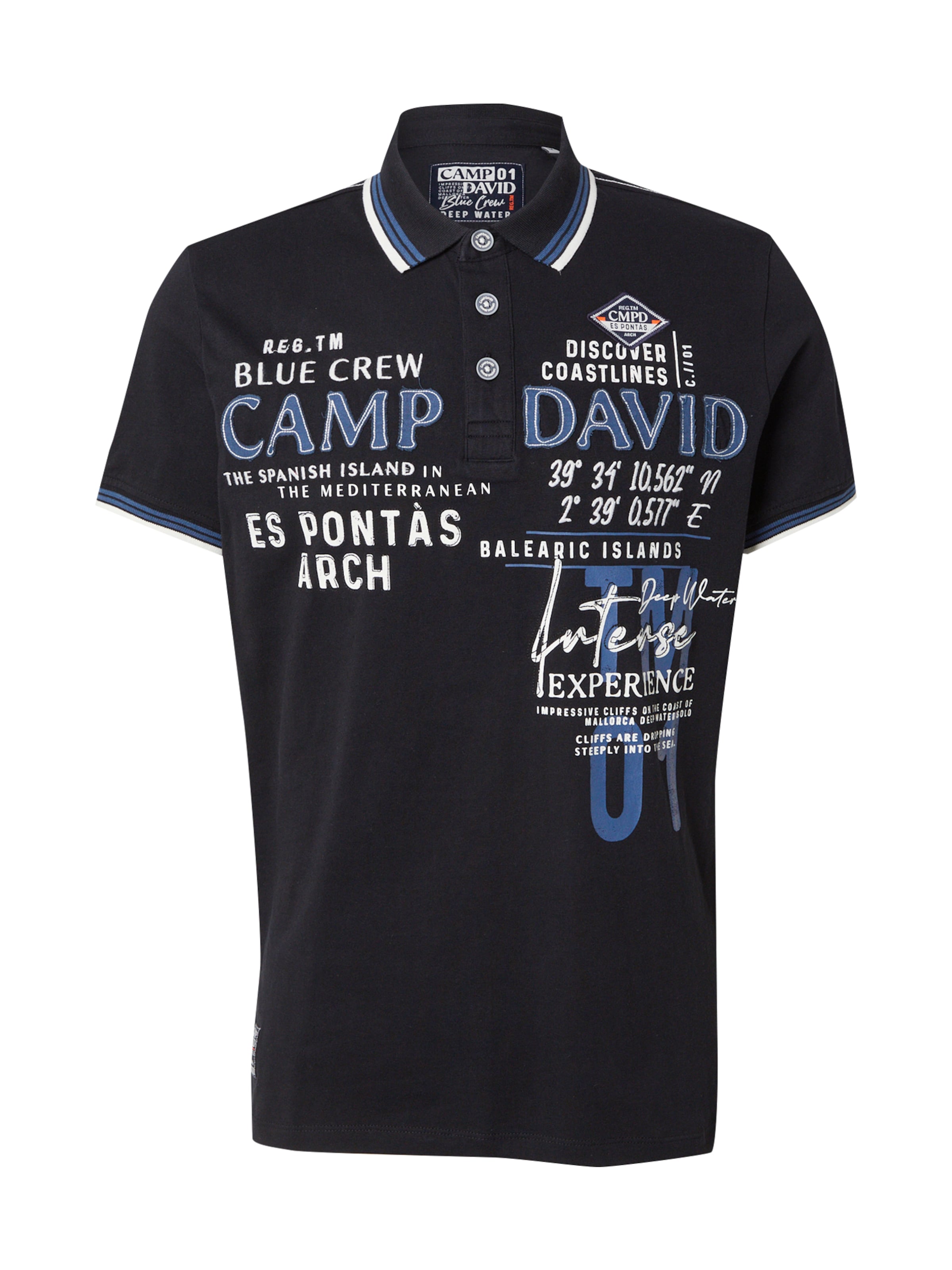 CAMP DAVID Koszulka w kolorze czarny: przód