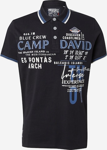 Maglietta di CAMP DAVID in nero: frontale