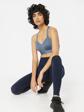 Athlecia Skinny Workout Pants 'Balance' in Blue