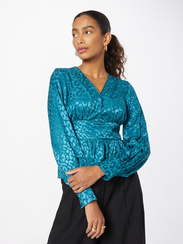 Dorothy Perkins Bluza | modra barva: sprednja stran
