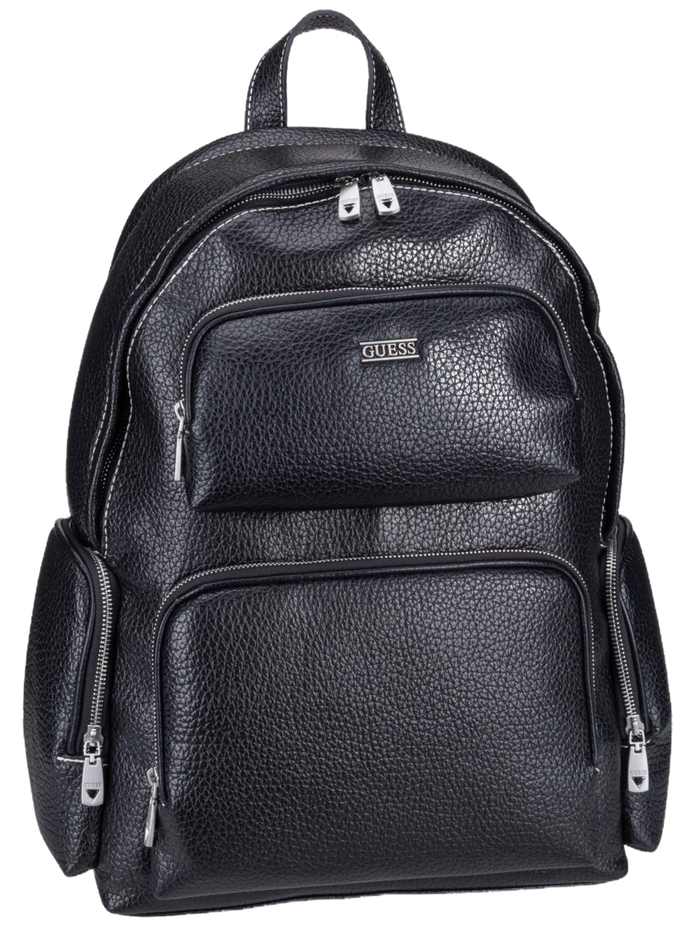 GUESS Rucksack 'Boston' in Schwarz: Vorderseite