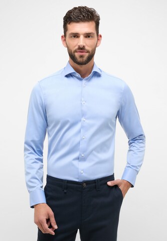 ETERNA Slim fit Zakelijk overhemd in Blauw: voorkant