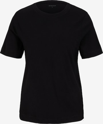 TOM TAILOR T-Shirt in Schwarz: predná strana