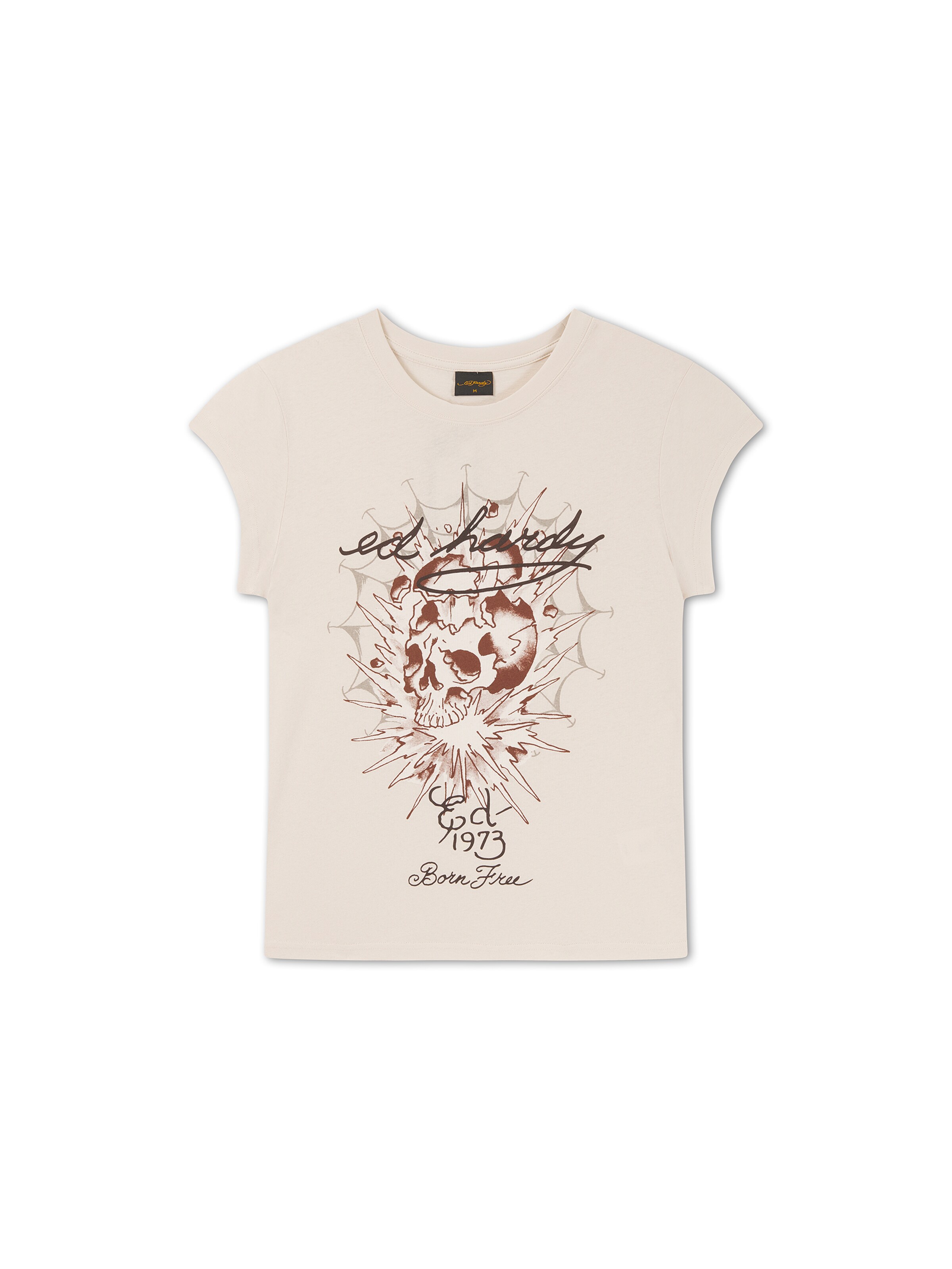 Ed Hardy Shirt in Beige: front