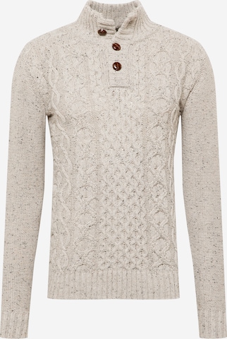 INDICODE JEANS Pullover 'Hamilton' in Beige: predná strana