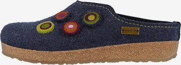 HAFLINGER Clogs 'Grizzly Kanon' in Blau: Vorderseite