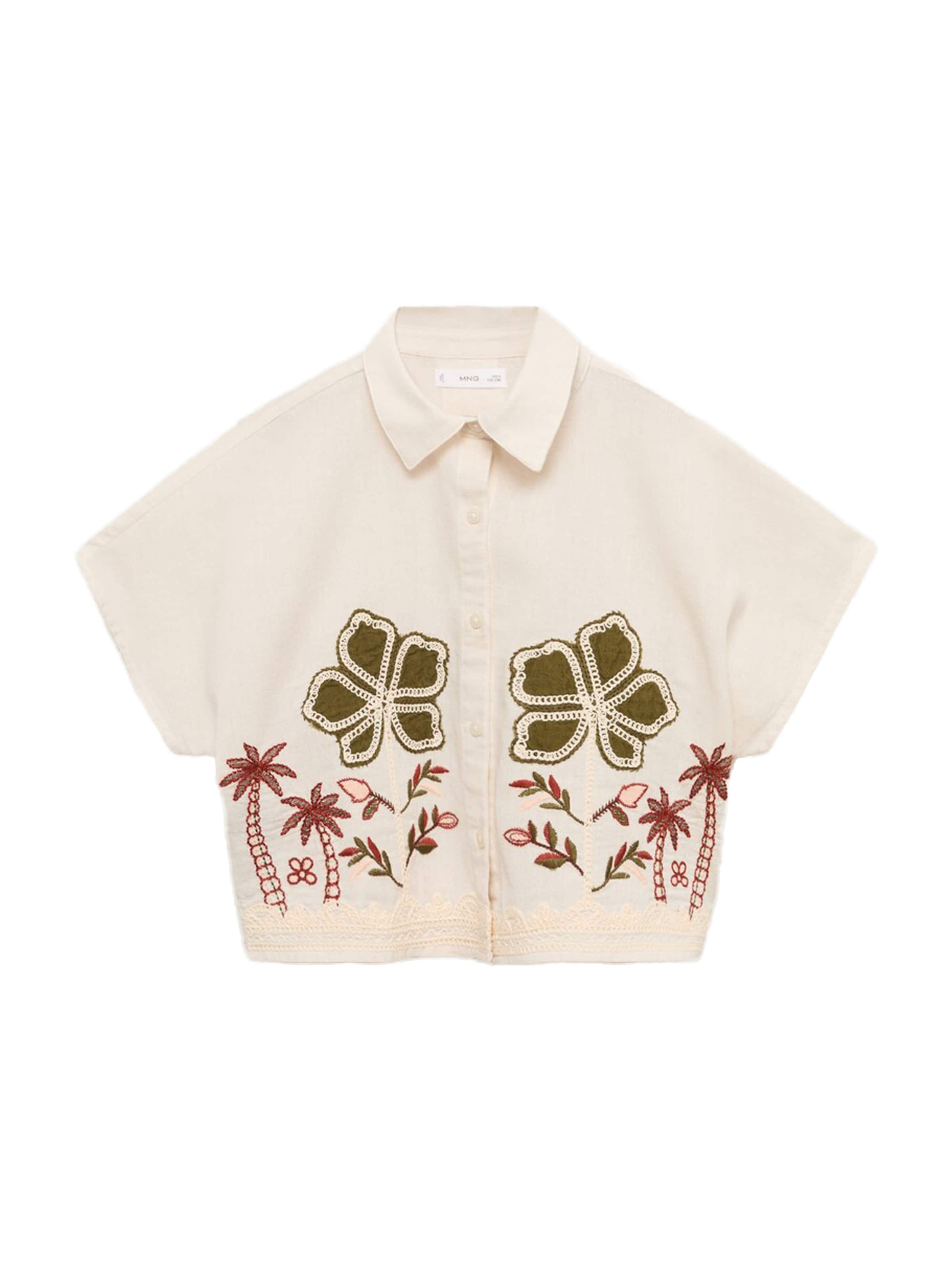 MANGO KIDS Blúz 'PALMEIRA' - bézs: elől