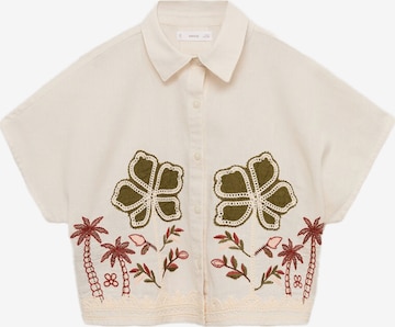 MANGO KIDS Pusero 'PALMEIRA' värissä beige: etupuoli