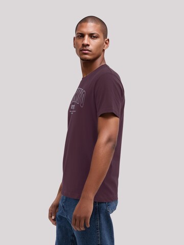 F4NT4STIC Shirt 'Tokyo Metropolitan District Bestickt' in Red