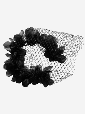 Magicshe Hair Jewelry 'Fascinator Haarreif mit Gesichtsschleier' in Black: front