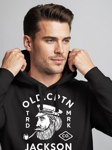 Neverless Sweatshirt 'Old Captain' in Black