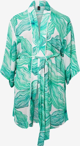 YOEK Kimono in Green: front