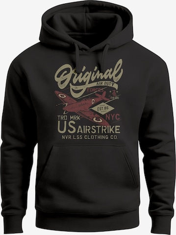 Neverless Sweatshirt 'Airstrike Spitfire' in Black: front