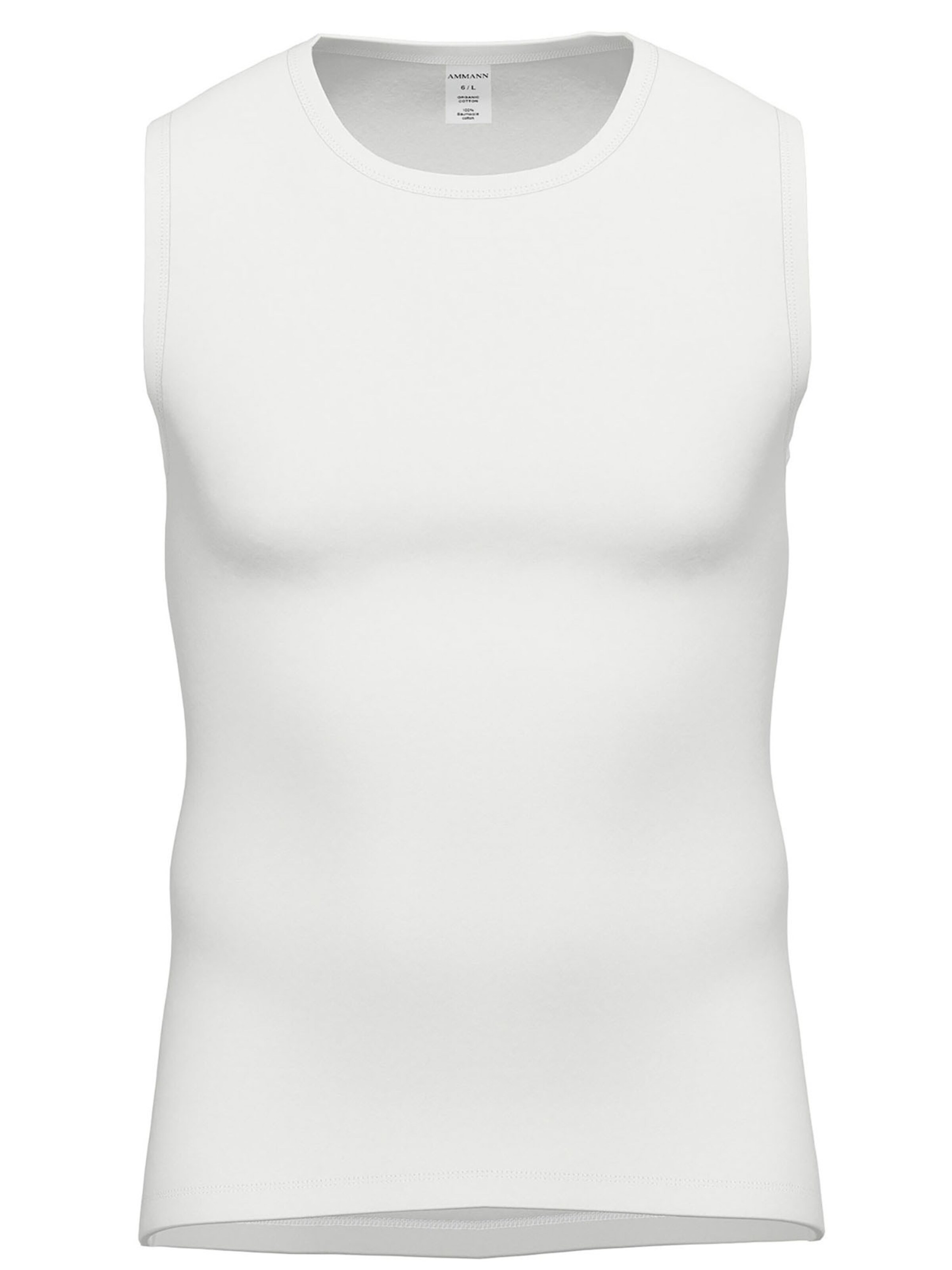 Ammann Undershirt 'Day Classic / Feinripp Premium' in White: front