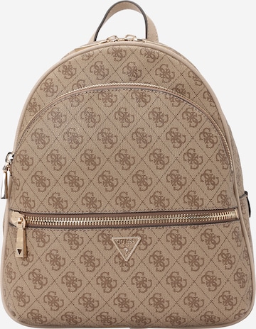 Sac à dos 'MANHATTAN II LARGE BACKPACK' GUESS en marron : devant
