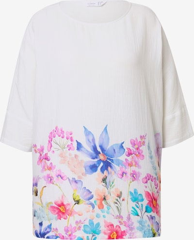 MIAMODA Bluse in blau / pfirsich / rosa / weiß, Produktansicht