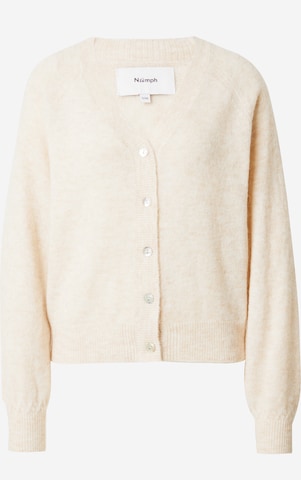 Cardigan 'RIETTE' NÜMPH en beige : devant