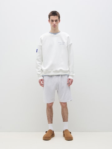 Sweat-shirt Today I did nothing en blanc
