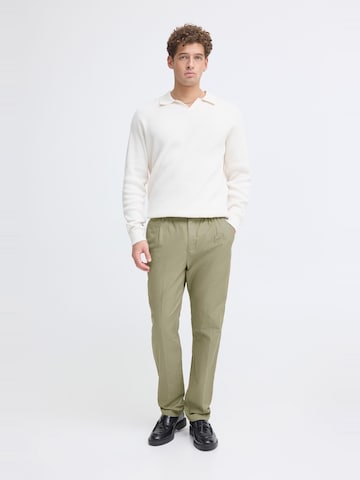 Casual Friday - Loosefit Calças chino 'CFMarc Linen Mix' em castanho