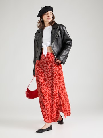 PIECES Skirt 'SUI' in Red