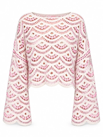 Ombre Blouse in Roze: voorkant