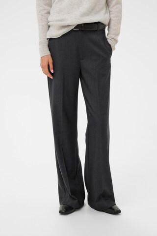 InWear Wide leg Pantalon 'Yukta' in Grijs: voorkant