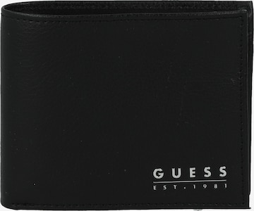 GUESS Lommebok 'Fidenza' i svart: forside