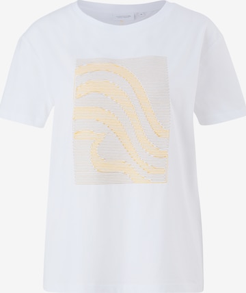 comma casual identity T-shirt i vit: framsida