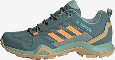 adidas Terrex Lage schoen in de kleur Lichtbruin / Groen / Sinaasappel, Productweergave