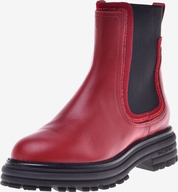 Baldinini Chelsea Boots in Red: front