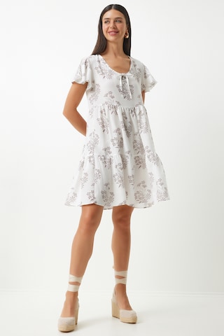 Happiness İstanbul Лятна рокля в бяло