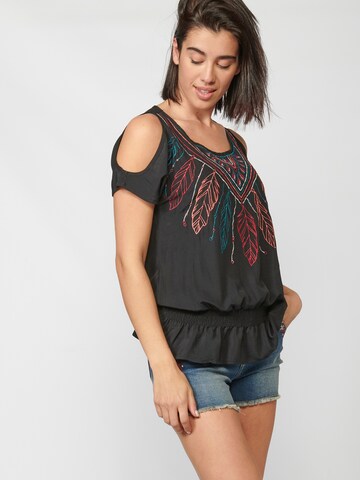 KOROSHI - Blusa en negro