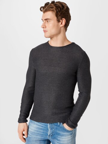 Pull-over 'Jarah' !Solid en gris : devant