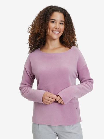 Sweat-shirt Betty & Co en violet : devant