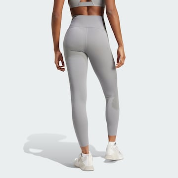 ADIDAS PERFORMANCE Skinny Workout Pants 'Optime Power' in Grey