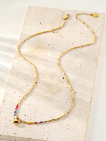 Collana 'Summer Bead Heart' di Hey Happiness in oro
