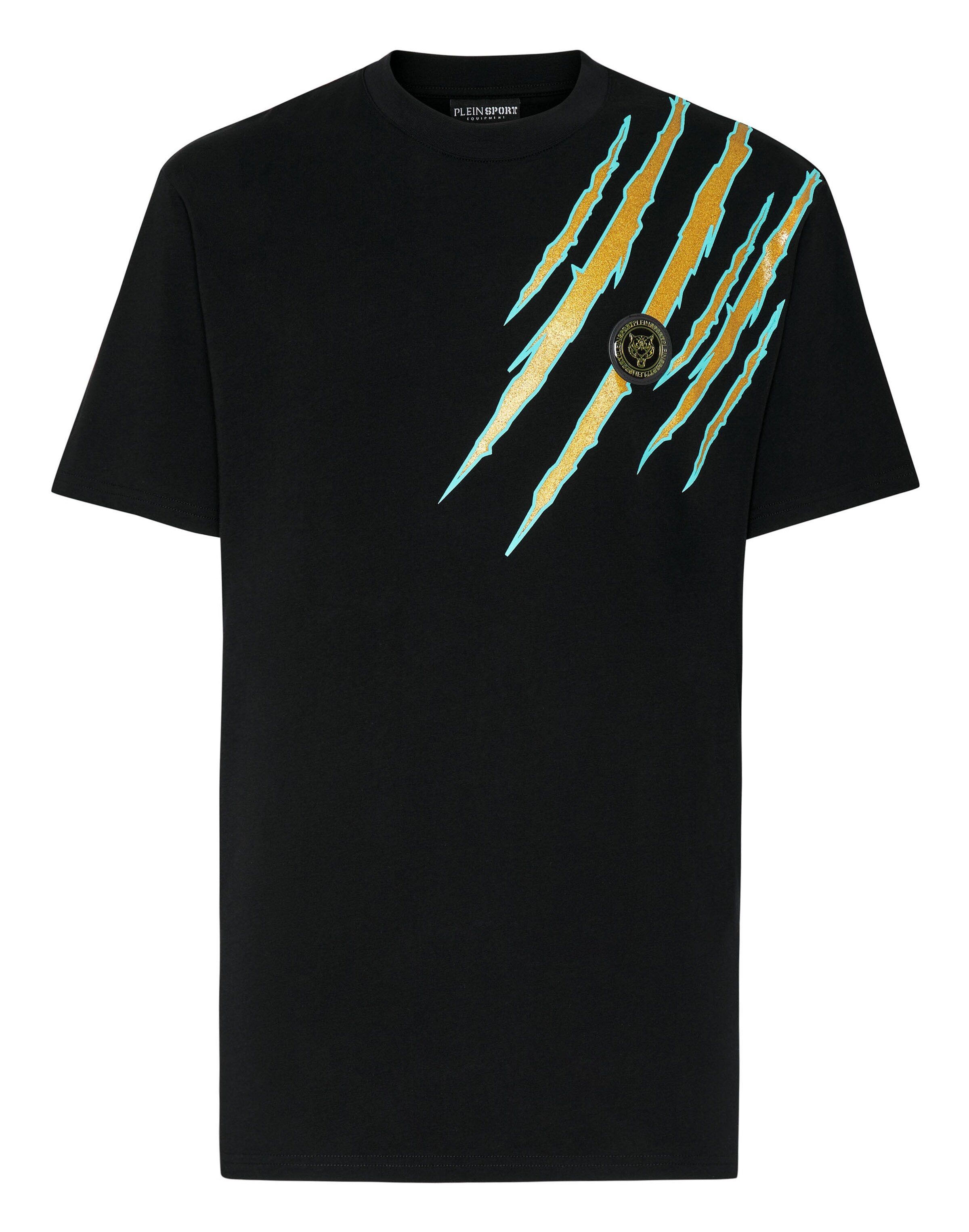 Maglietta ' Scratch ' di Plein Sport in nero: frontale