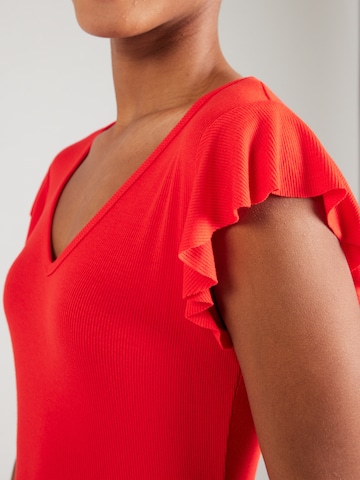 ONLY Футболка 'ONLBELIA' в Красный