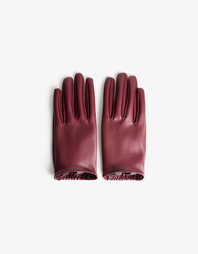 Bershka Gants en bourgogne, Vue avec produit
